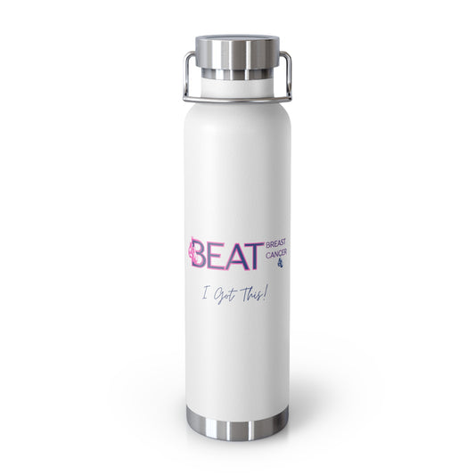 Experience the Magic of Vacuum Insulation with our 22oz Vacuum-Insulated Bottle, Supporting Breast Cancer Awareness